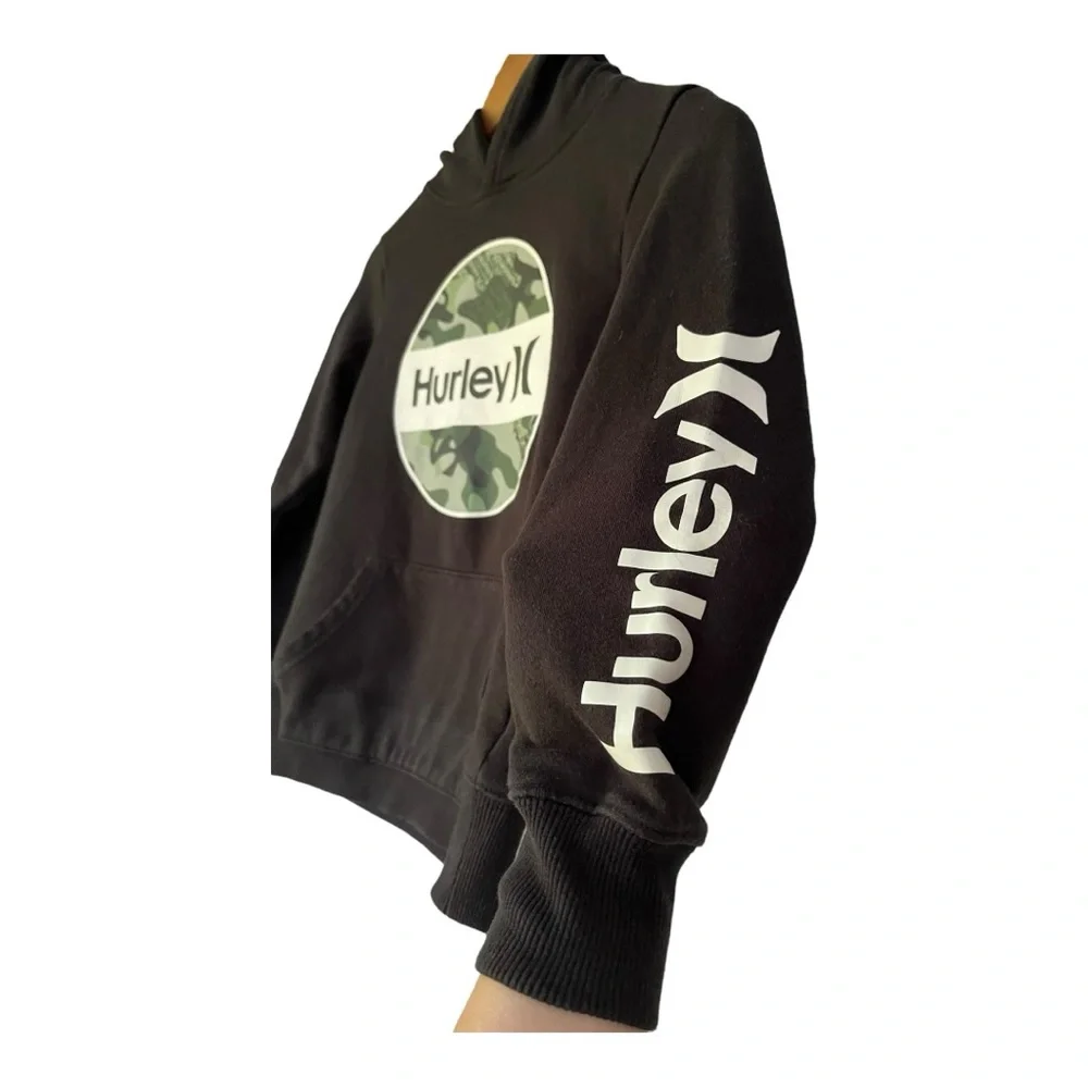 Hurley hoodie black and camouflage